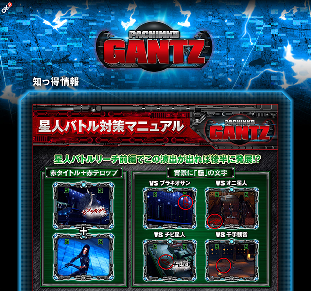 〈ぱちんこ GANTZ〉知って得するレア情報大公開!!